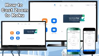 How to Cast Zoom to Roku TV [upl. by Alset137]