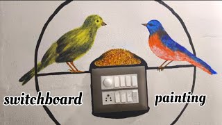 switch board painting ideas I switchboard painting art l new design I switchboard art I videos [upl. by Trbor]