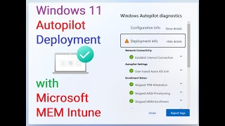 Windows 11 Autopilot with Microsoft Endpoint Manager Intune  Windows11 WindowsAutopilot [upl. by Ecirtaeb]