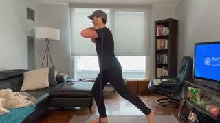 Resistance Band Reverse Lunge [upl. by Enaed]