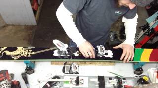 Mounting Marker Ski Bindings [upl. by Osugi]