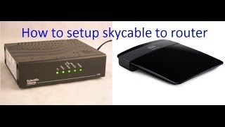 sky cable broadband to router configuration linksys E1200 [upl. by Luaped887]