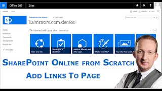 Add Links to a SharePoint Page [upl. by Sevart]