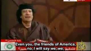 Gaddafi foretold end of Arab dictators English subtitles [upl. by Hazeefah]