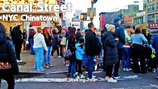 Chinatowns Bustling Canal Street  NYC  4K Walking Tour [upl. by Carlene637]