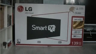 LG 55LB630V  55 Zoll LED SmartTV  Unboxing [upl. by Wivinia]