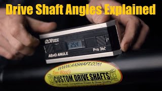 Drive Shaft Angles Explained [upl. by Ahseiat]