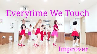 Everytime We Touch LineDance Improver [upl. by Goodhen]