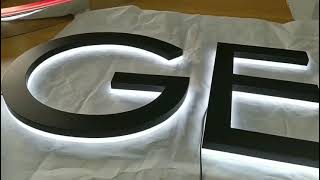 Hight Quality Led Backlit Letter Sign 3D Acrylic Signage storefront letter signs [upl. by Mcmaster432]