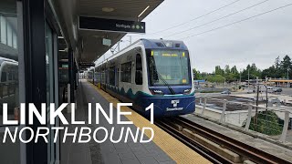 2023 Complete Sound Transit Link Line 1 Ride  Angle Lake to Northgate [upl. by Barhos91]