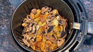 Air Fryer Potatoes And Mushrooms [upl. by Ranitta]