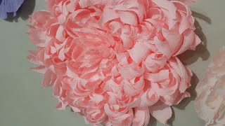 Wall Flower Decor  Large Crepe Paper Flower [upl. by Wane]