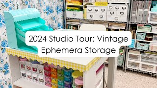 2024 Studio Tour Vintage Storage [upl. by Enicul]