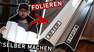 Selber FOLIEREN  Küchenfronten und Möbel [upl. by Alliuqaj]