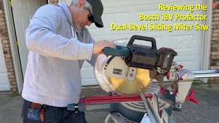 Bosch 18V ProFactor 12quot Miter Saw Review [upl. by Ewart352]