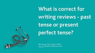 What is correct for writing reviews past tense or present perfect tense [upl. by Adnav]