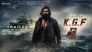 KGF Chapter 3  Trailer  Rocking Star Yash  Prabhas  Raveena Tandon  Prashanth Neel [upl. by Zane486]