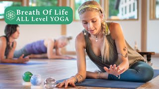 60 Minute Yoga Class  All Level Stress amp Anxiety Release Live Yoga [upl. by Tonjes]