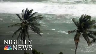 Category 4 Hurricane Maria Takes Aim At Puerto Rico Virgin Islands  NBC Nightly News [upl. by Yldarb849]