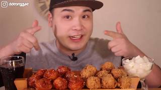 Thánh Ăn Hàn Quốc Mới Nhất  Mukbang Ăn Đùi Gà Rán Chiên Xù Đùi Gà Sốt Chua Cay [upl. by Ecirtaeb353]