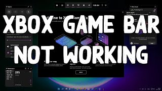 How To Fix Xbox Game Bar Not OpeningNot Working in Windows 11 [upl. by Ahsyla]