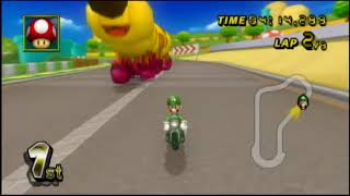 Mario Kart Wii Custom Wiggler Race [upl. by Harmonie]