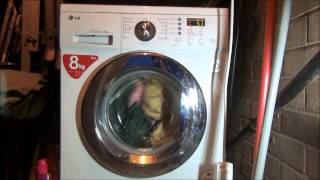 LG F1222TD Direct Drive Washing machine  Cotton quick 60 Full cycle [upl. by Ravert]