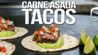 THE BEST CARNE ASADA TACOS IVE EVER MADE  SAM THE COOKING GUY 4K [upl. by Aerdnu847]