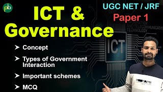 ICT amp Governance  Information amp Communication Technology  Paper1  UGC NETJRF [upl. by Tarfe]