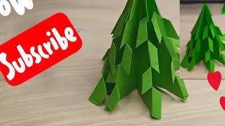 Christmas tree  how to make a paper tree  diy  craft ideas  art and craft ideas with paper [upl. by Gaw840]