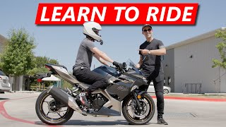 How to ride a motorcycle BY YOURSELF for the FIRST time [upl. by Damal]