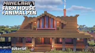 Minecraft Tutorial  How to Build a Country Farm House 11 [upl. by Kiri]