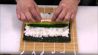 恵方巻（上太巻き寿司）の巻き方 － How to wrap the Lucky direction rollsSpecial Futomaki sushi [upl. by Ashleigh404]