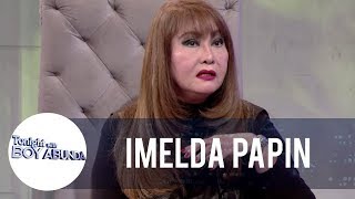 Imelda Papins reaction to KZ Tandingans version of her song Isang Linggong Pagibig  TWBA [upl. by Nanis]