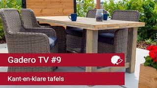 9 Kant en klare houten tuintafels [upl. by Toh]