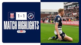 🤝 Josh Coburn scores in draw  Stoke City 11 Millwall  Highlights [upl. by Loralee]