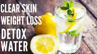 Detox water Recipe for weight loss  Detox water for clear skin  Belly slimming detox water recipe [upl. by Carpenter749]