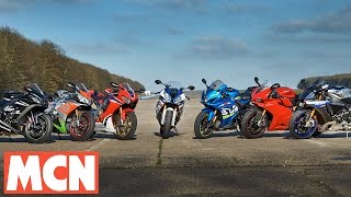 MCN 2017 Superbike Shootout  Road Test  Motorcyclenewscom [upl. by Taber595]