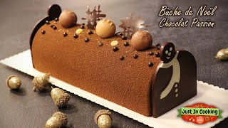 ❅ Recette de Bûche de Noël Chocolat Passion ❅ [upl. by Astor]