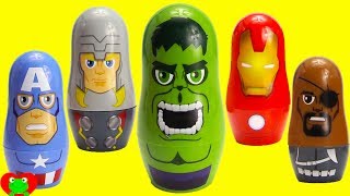 SUPERHERO Avengers Nesting Dolls [upl. by Harbot]