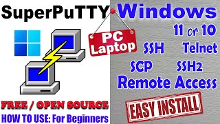 How to Install SuperPuTTY on Windows 11 [upl. by Eahcim898]