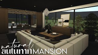 Bloxburg  Natural Autumn Mansion  House Build [upl. by Anauqahs]