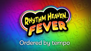 All Rhythm Heaven Fever minigames ordered by tempo [upl. by Aremihc]