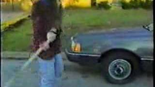 Dimebag Darrell destroys car [upl. by Yellac]