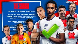 REACTING TO ENGLANDS FINAL EURO 2020 SQUAD TRENTS IN  WNTT [upl. by Ahsienat]