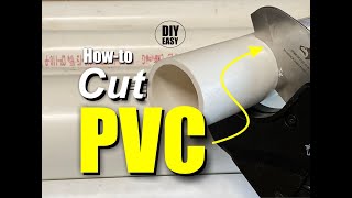 How to Easily Cut PVC Pipe by DIYeasycrafts [upl. by Calva]