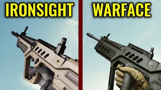 Ironsight vs Warface  Weapons Comparison [upl. by Ialokin]