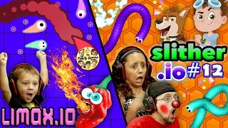 WHOS RUSTY Slitherio vs Limaxio Another copycat or better w FGTEEV DUDDY Lex amp Chase [upl. by Ahsial749]