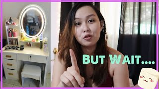 Murang Touch Screen Vanity Makeup Dresser From Shopee 2K Pesos Lang [upl. by Eenafit]