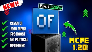 New NITRO OPTIFINE for Minecraft Pe 120  Best Fps Boost Optifine for MCPE 120 [upl. by Anselm325]